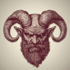 Krampus in Christmas Traditions: Illustration Series 127 of 178