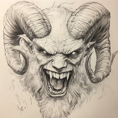 Krampus in Christmas Traditions: Illustration Series 173 of 178