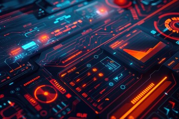 Futuristic AI Product Launch Poster with Sleek Robotics and Typography Design