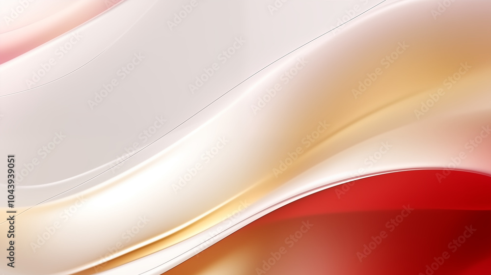 Poster abstract white wavy background with streaks of gold color. textured backdrop. elegant white modern a
