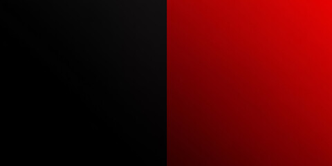 Obraz premium Red and Black Minimalist Interior Design: A contemporary interior design scene featuring a striking contrast of red and black walls, illuminated by natural sunlight filtering through the window.