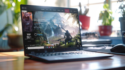 Cutting-Edge E-Commerce Design for Gaming Laptops Featuring Reviews and Seamless Checkout