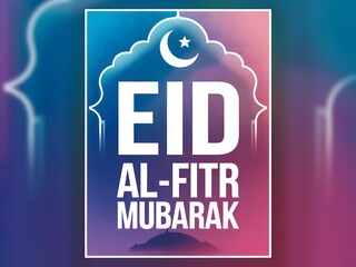 Eid Mubarak greeting card