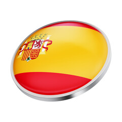 Fototapeta premium espanha flag botton