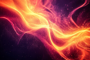 Obraz premium Abstract Flowing Energy Background with Bright Fluid Motion and Electric Light