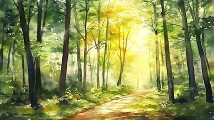 Fototapeta premium morning in the forest