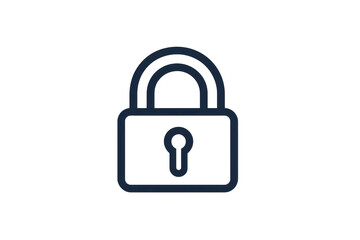 Secure, digital padlock icon symbolizing protection, privacy, and online security. Ideal for technology or cybersecurity themes.