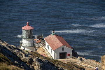 Leuchtturm am Point Reyes in Kalifornien