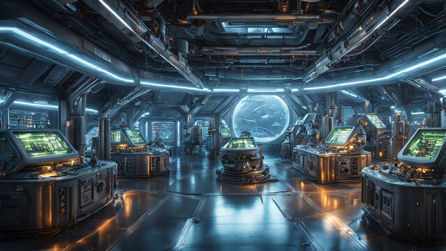 A science laboratory that looks like it belongs in the future.