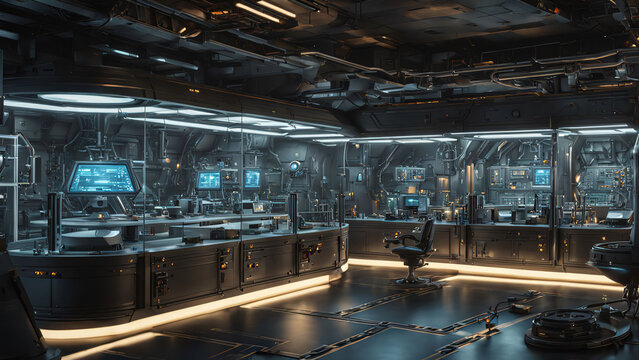 A science laboratory that looks like it belongs in the future.