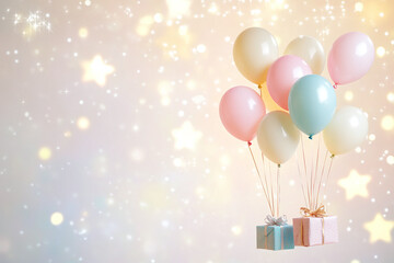 Vibrant Colorful Balloons for Party Decorations, Birthday Celebrations, and Festive Events with Helium-Filled and Elegant Balloon Arrangements




