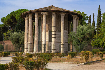 Temple of Hercules Victor, Rome Forum Boarium, Piazza Bocca della Verità.
