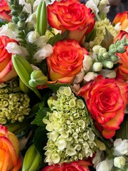 Bouquet of orange flowers