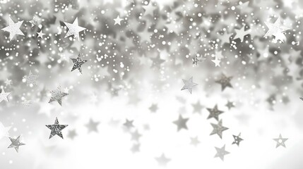Silver glitter texture white sparkling shiny wrapping background Silver Sequins in Abstract Focus