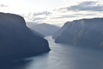 view of the Norwegian fjords