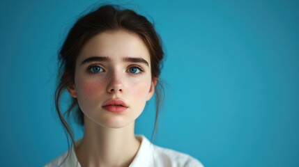 Fototapeta premium Contemplative Portrait of a Woman