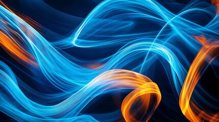 Fototapeta premium Radiating Neon Light Burst, futuristic flashes, Motion lights, Colorful Streaks on Dark Background