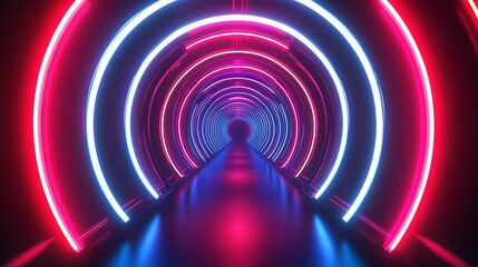 Radiating Neon Light Burst, futuristic flashes, Motion lights,  Colorful Streaks on Dark Background
