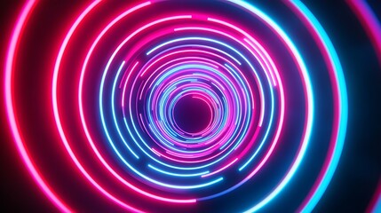 Radiating Neon Light Burst, futuristic flashes, Motion lights,  Colorful Streaks on Dark Background