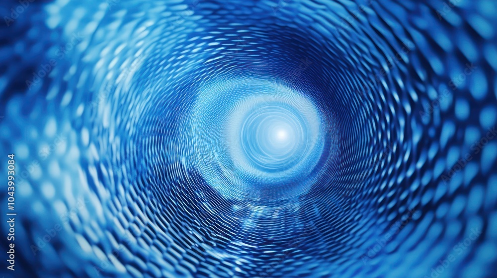 Aufkleber abstract blue vortex creating a sense of depth and motion.