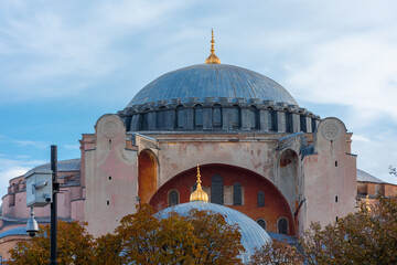 Dome of Hagia Sophia mosque,  Istanbul, Turkey