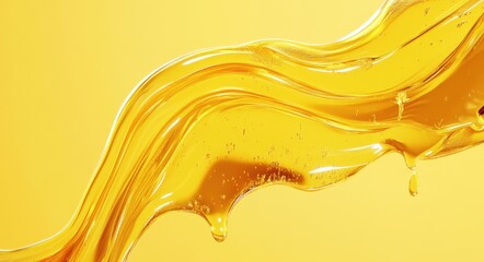 Honey Text: Sweet Liquid Yellow Texture Font Style