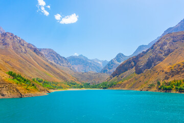 The last of the Seven Lakes in the Fann Mountains,  Tajikistan