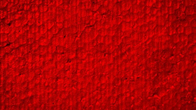 Styrofoam in red with visible details. background
