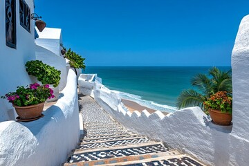 Cape Coast Castle in Ghana, with its whitewashed walls and views over the Atlantic Ocean, rich with historical significance
