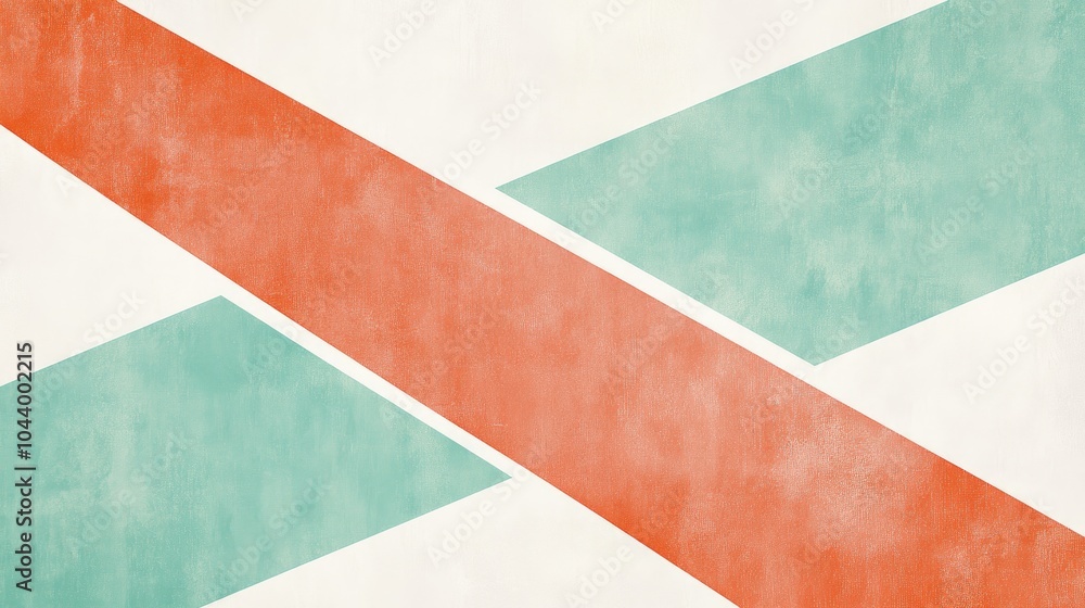 Poster clean and sleek minimalist sheetboard design with soft, muted colors and simple geometric lines, off