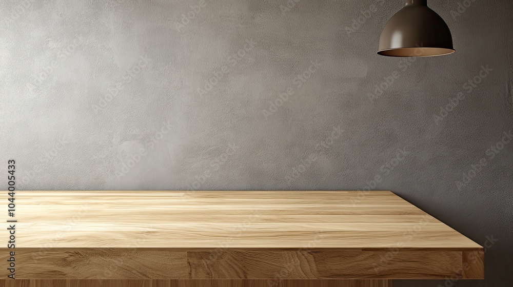 Poster simple wooden sheetboard with natural tones and clean lines, offering a minimalist aesthetic perfect