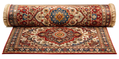 Persian Rug rolled up 