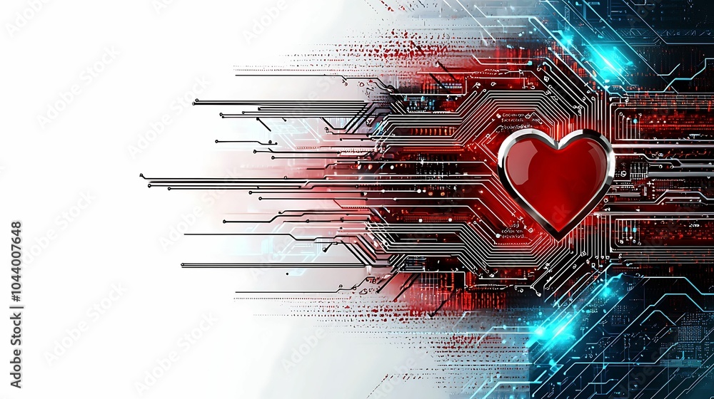 Poster the fusion of technology and emotion exploring the intersection of love and digital innovation in mo