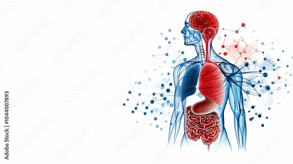 Aufkleber exploring the intricacies of the human anatomy a visual representation of organs systems and interac