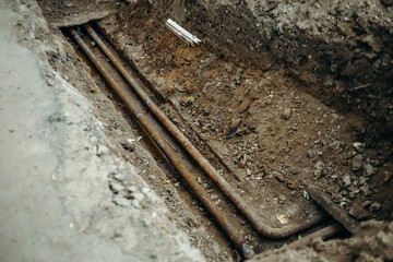 repair of underground pipes