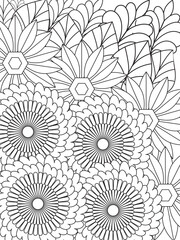 Flowers Coloring Pages For Adules