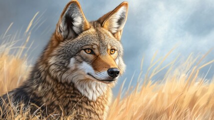 Fototapeta premium Portrait of coyote