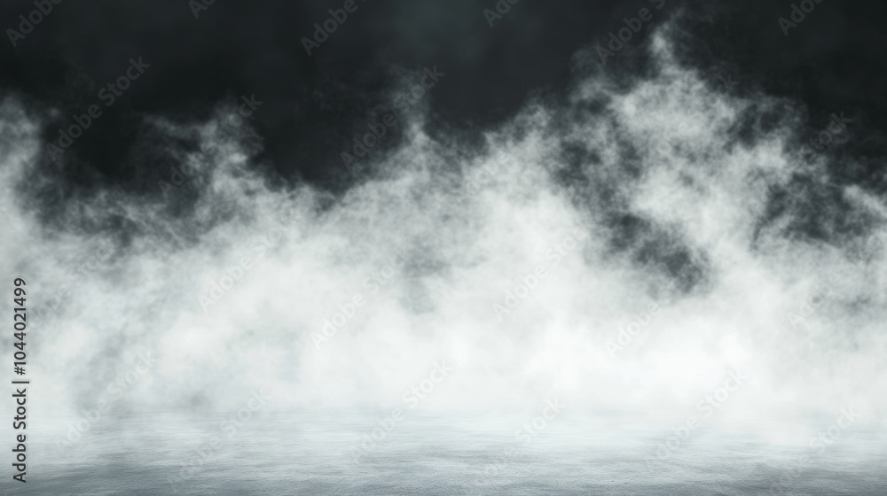 Poster fog envelops the terrain transforming the surroundings into a mysterious and tranquil space