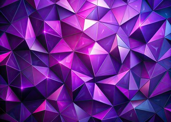 Modern purple geometric background with triangles and polygons, designed for business and design usage, offering a captivating and professional visual appeal to your presentations.