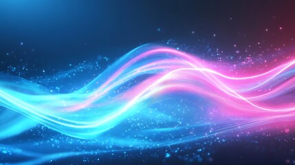 Obraz premium Radiating Neon Light Burst, futuristic flashes, Motion lights, Colorful Streaks on Dark Background