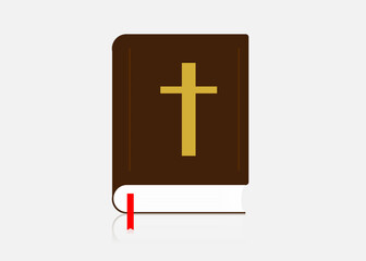 Fototapeta premium holy bible isolated on white background vector and illustration 