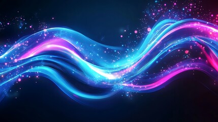 Fototapeta premium Radiating Neon Light Burst, futuristic flashes, Motion lights, Colorful Streaks on Dark Background