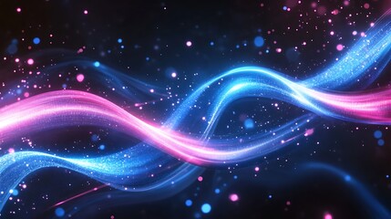 Fototapeta premium Radiating Neon Light Burst, futuristic flashes, Motion lights, Colorful Streaks on Dark Background