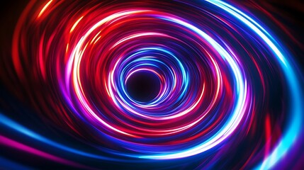 Radiating Neon Light Burst, futuristic flashes, Motion lights,  Colorful Streaks on Dark Background