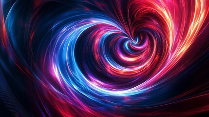 Radiating Neon Light Burst, futuristic flashes, Motion lights,  Colorful Streaks on Dark Background