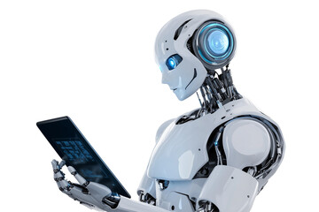 robot and tablet