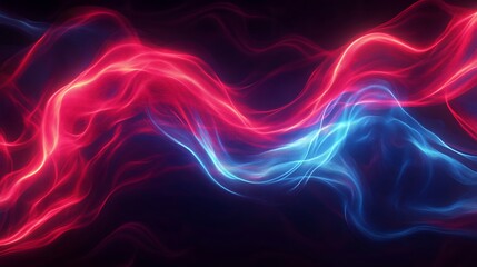 Fototapeta premium Radiating Neon Light Burst, futuristic flashes, Motion lights, Colorful Streaks on Dark Background