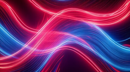 Fototapeta premium Radiating Neon Light Burst, futuristic flashes, Motion lights, Colorful Streaks on Dark Background