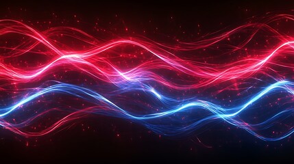 Fototapeta premium Radiating Neon Light Burst, futuristic flashes, Motion lights, Colorful Streaks on Dark Background