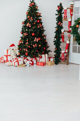 Decor Christmas Tree with Gifts and Toys Decorated for New Year